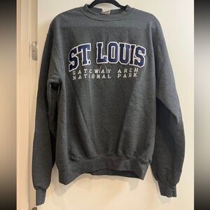 Champion Gray St. Louis Crewneck Sweater